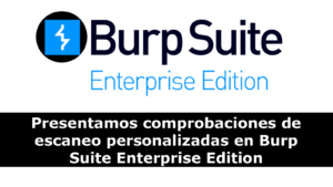 Lee más sobre el artículo Presentamos comprobaciones de escaneo personalizadas en Burp Suite Enterprise Edition